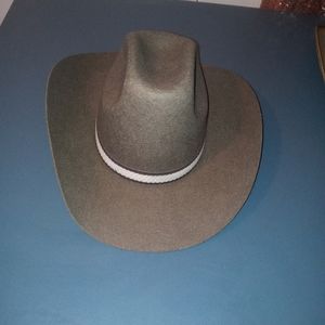 Mens Grey cowboy hat